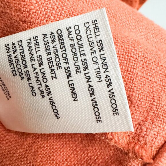 Anthropologie Linen Blend Relaxed Fit Casual Blazer 12 - Picture 6 of 6